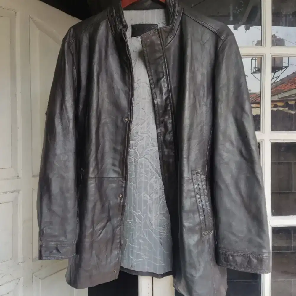 Jual aja jaket kulit pria