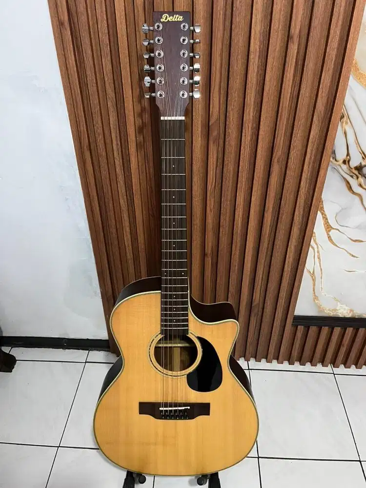 Gitar 12 strings akustik elektrik delta da 312 ce