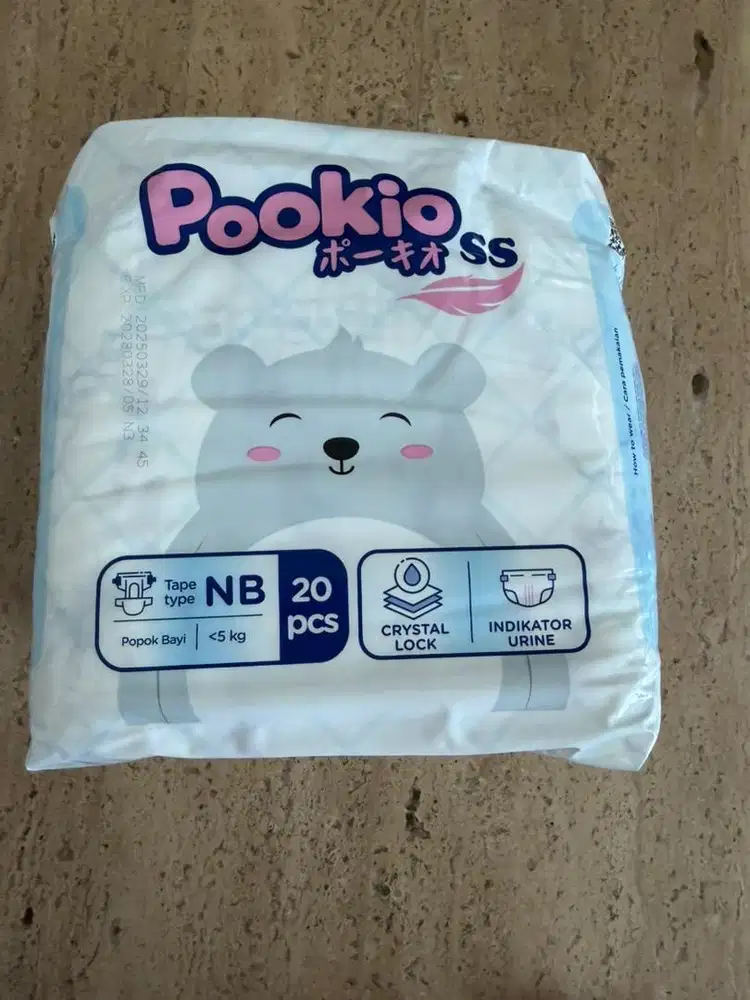 Pookio Pampers size NB