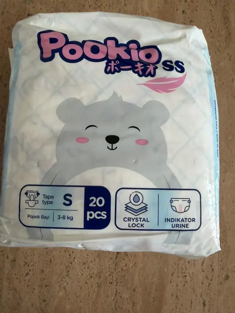 Pookio Pampers size S