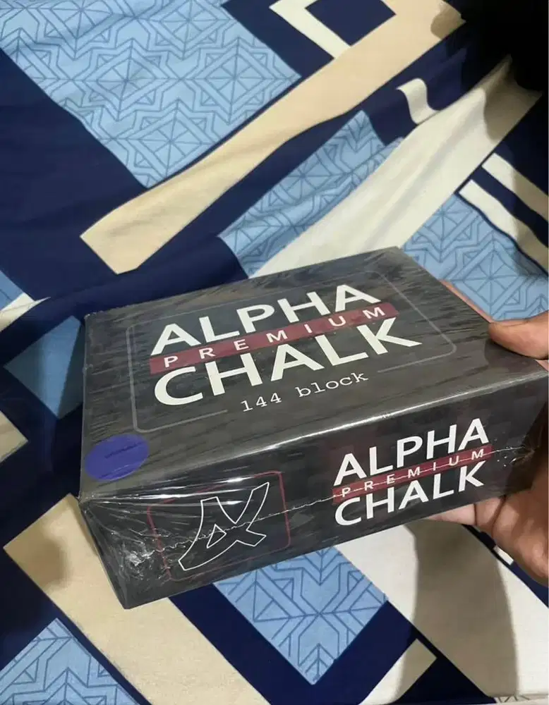 Alpha Chalk Premium Biru 2 Box (Chalk Billiard)