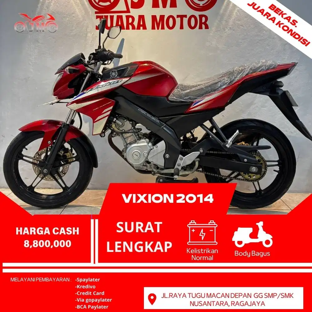 VIXION 2014 SURAT LENGKAP SIAP PAKE PAJAK PANJANG BISA TUKAR TAMBAH
