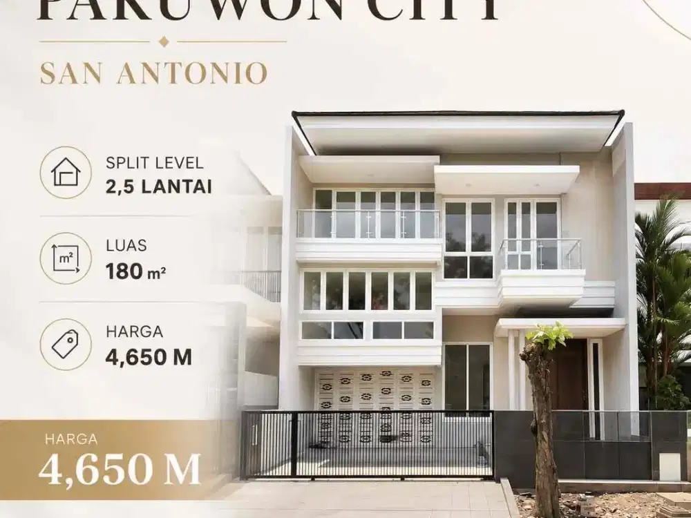 Baru Gress ‼️ Jual Rumah Split Level di San Antonio Pakuwon City Surabaya