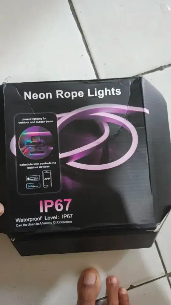 Neon Rope Lights - Lampu Neon Flex remote RGB