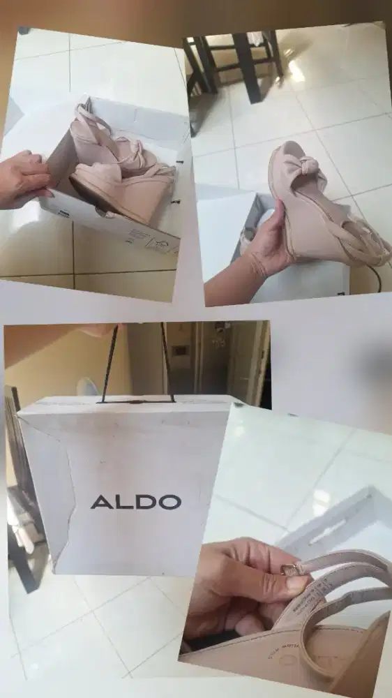 ALDO pink wedges