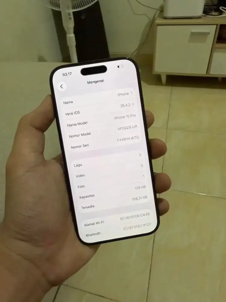 iPhone 15pro 128 inter