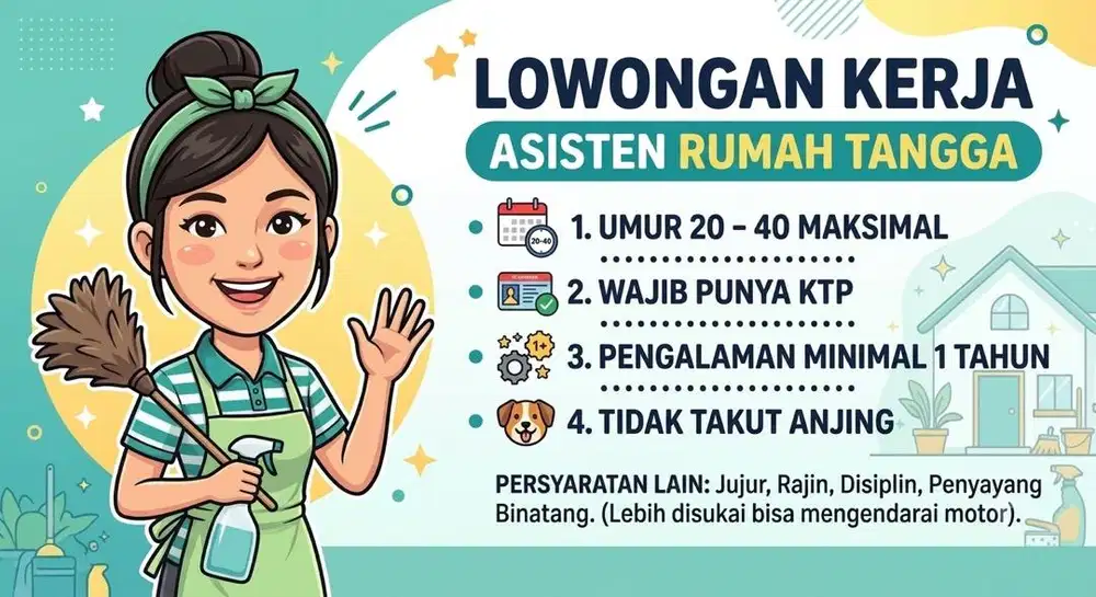 Lowongan asisten rumah tangga