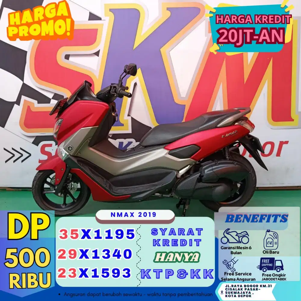 ( nmax tahun 2019 DP:500 surat-surat lengkap guys cash credit