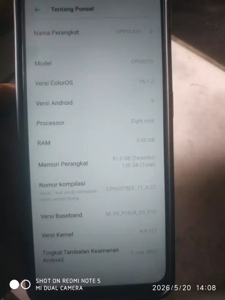 Handphone OPPO A31