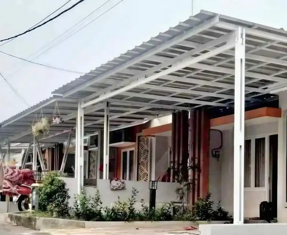 Pasang kanopi baja ringan