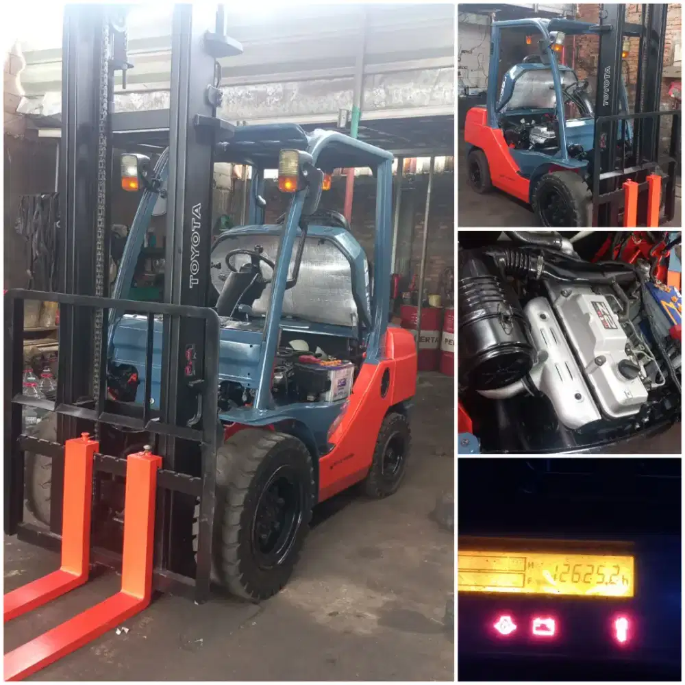 Forklif toyota 8FD35J tiang 4mtr 2019