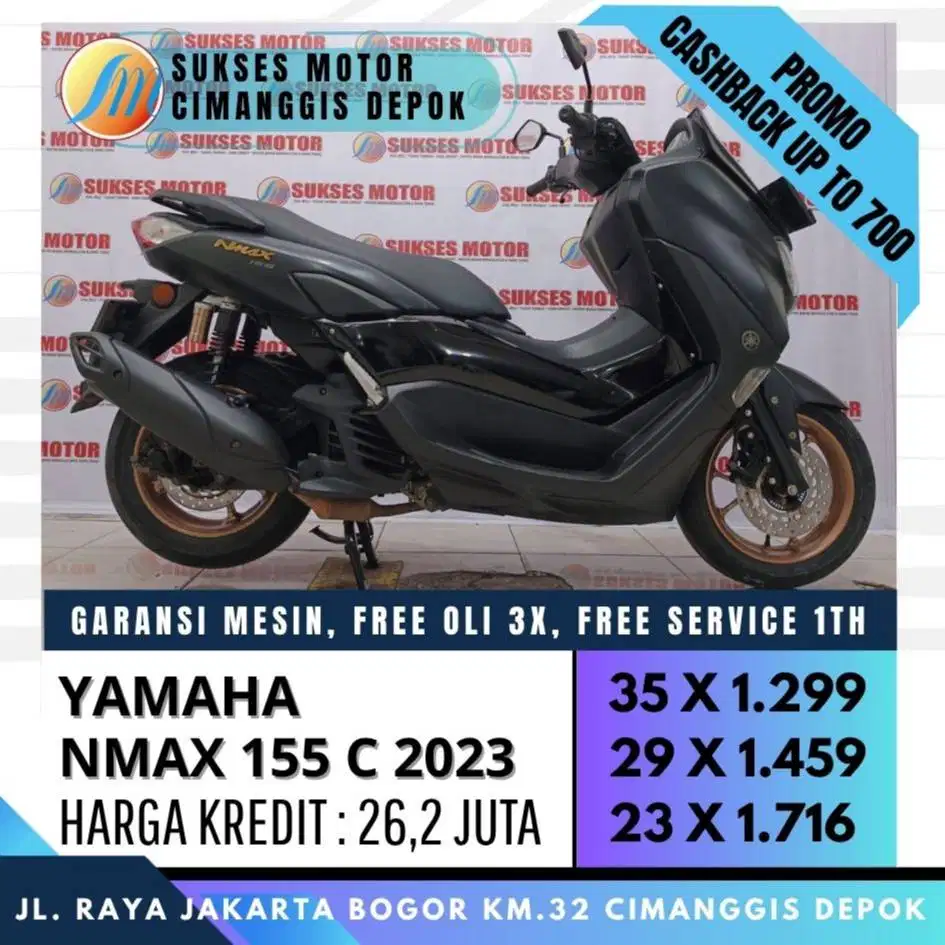 DP 700 NMAX 155 CON 2023 CASH VIA PAYLATER ADM 0% [SUKSES MOTOR]