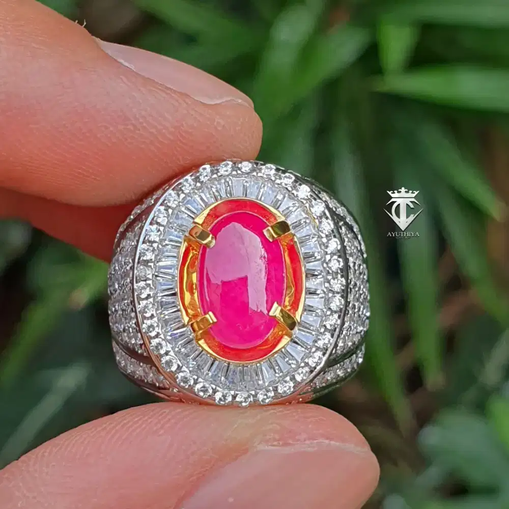 Batu Permata Natural Ruby Burma Myanmar 2.55 Ct SKY Certified