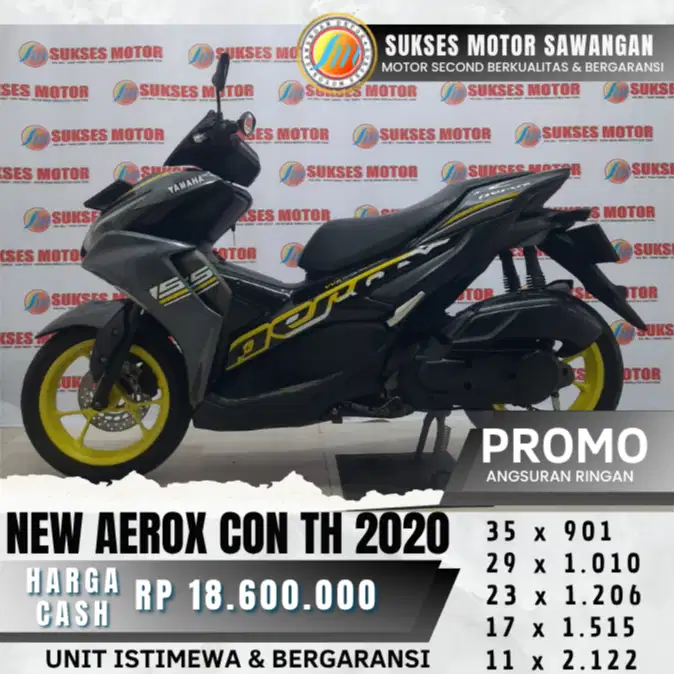 YAMAHA AEROX NEW CON TH 2020 UNIT MULUS BISA CASH KREDIT BERGARANSI