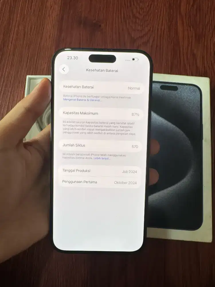 iPhone 15 Promax 256 BH 87%