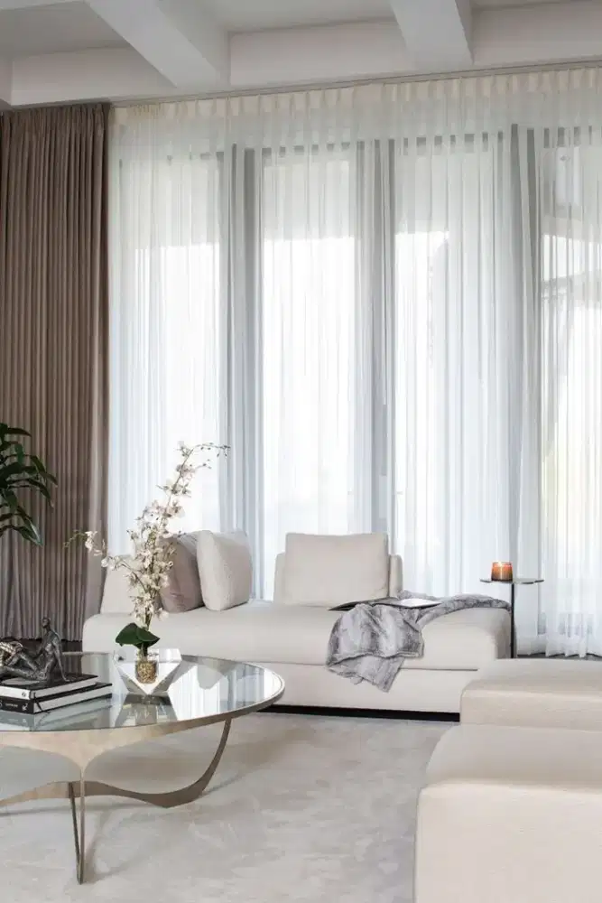 Pasang gordyn gorden murah vertikal roll blind jasa wallpaper dinding