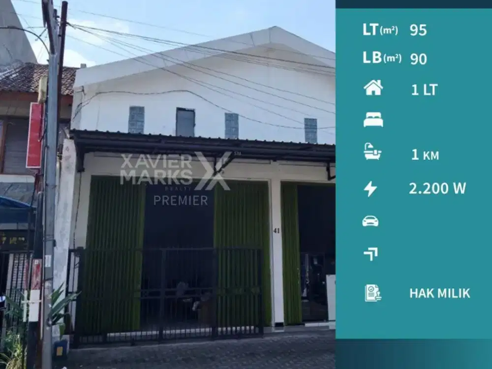 Disewakan Ruko Cocok Untuk Usaha di Jl. Ahmad Dahlan, Klojen, Malang