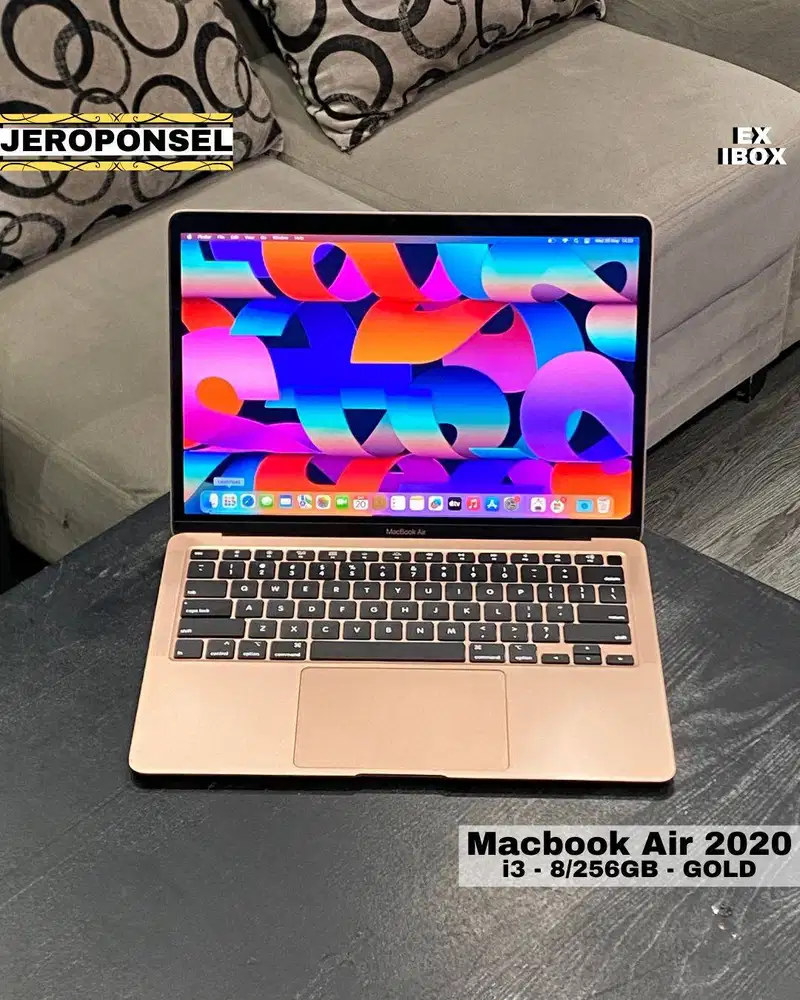 MACBOOK AIR 2020 13” i3 8/256GB EX IBOX ORIGINAL GARANSI ADA MINUS