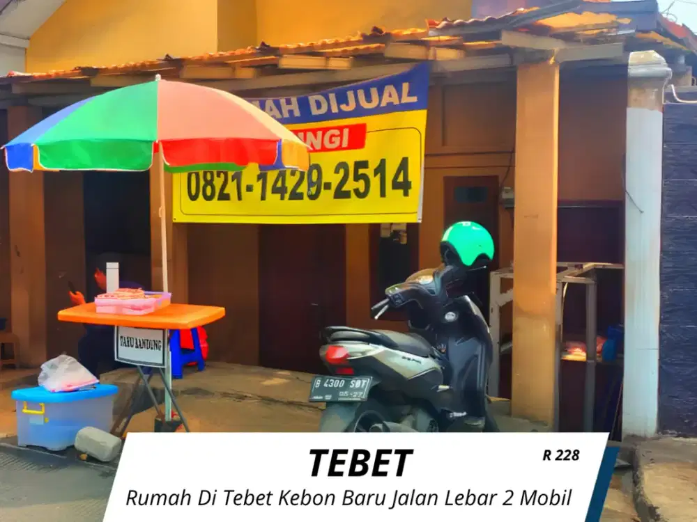 Jual rumah Tebet kebon baru jalan 2 mobil