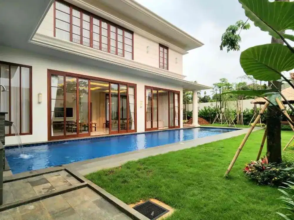 Dijual brand new house design modern tropical siap huni di kemang