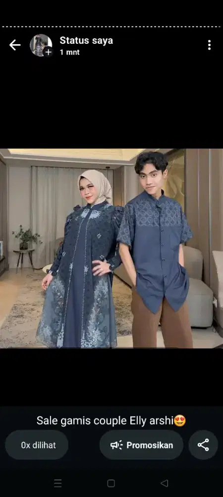 Sale gamis couple brand Elly arshi