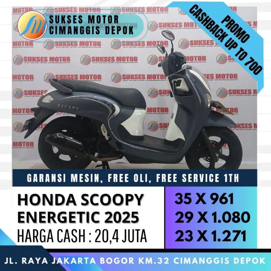 NEW SCOOPY ENERGETIC 2025 CASH KREDIT CICILAN RINGAN [SUKSES MOTOTR]