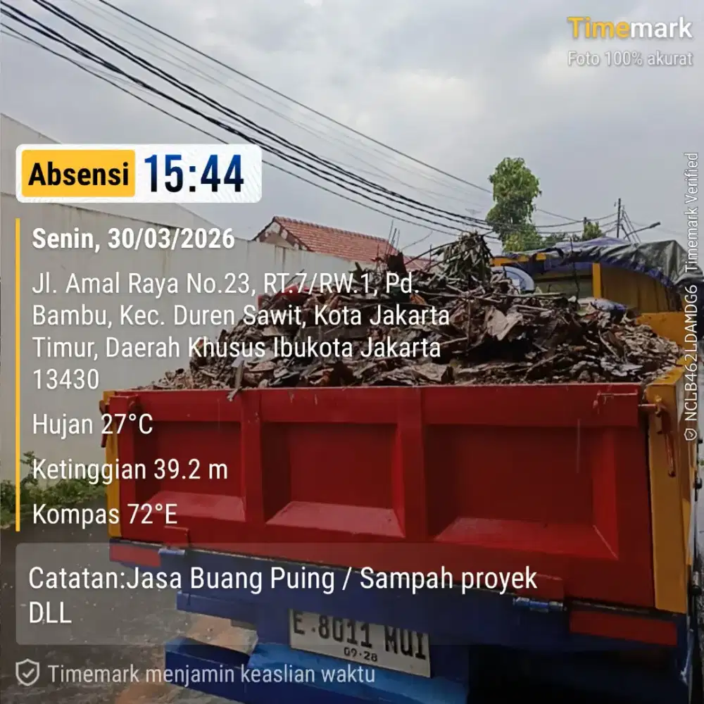 Jasa buang puing dan angkut sampah