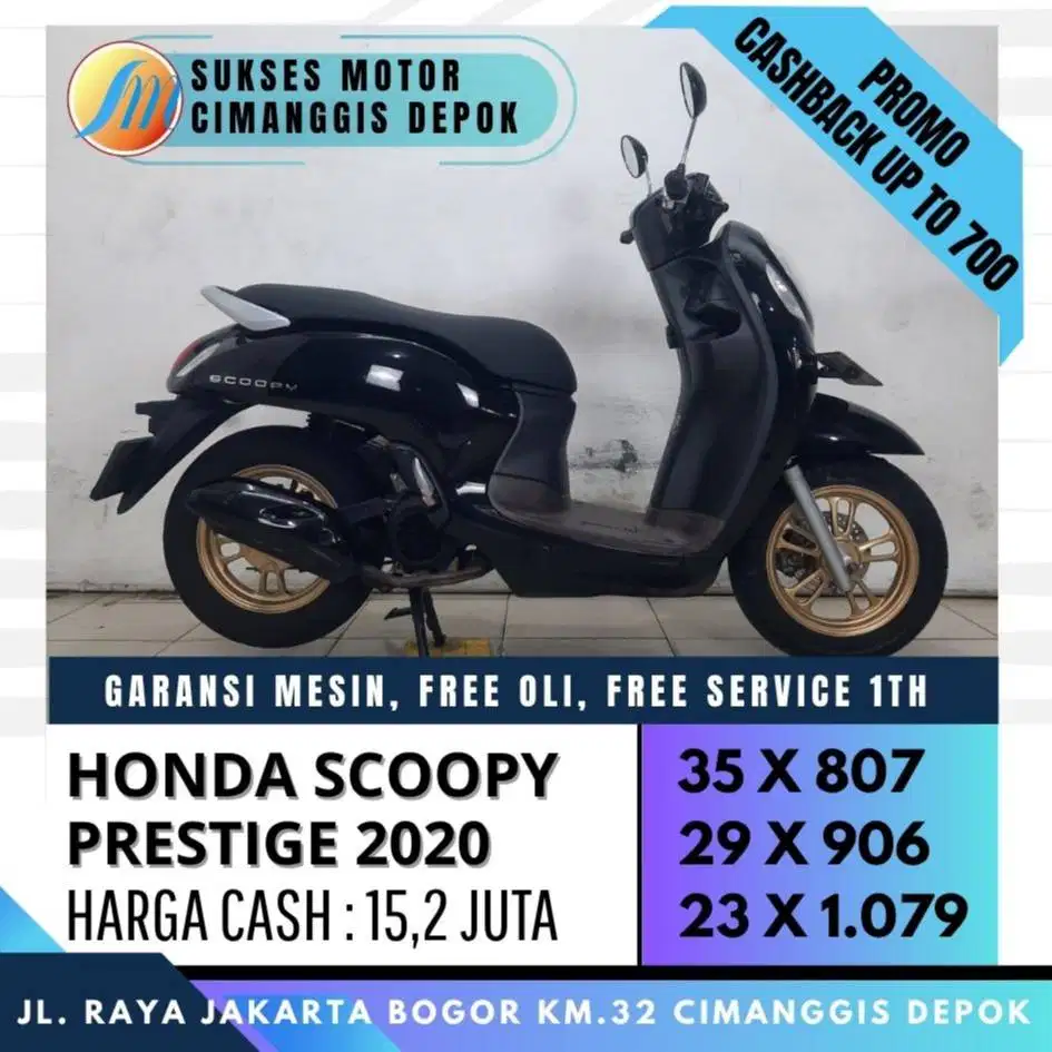 SCOOPY KEYLES 2020 CASH KREDIT CICILAN RINGAN [SUKSES MOTOR]
