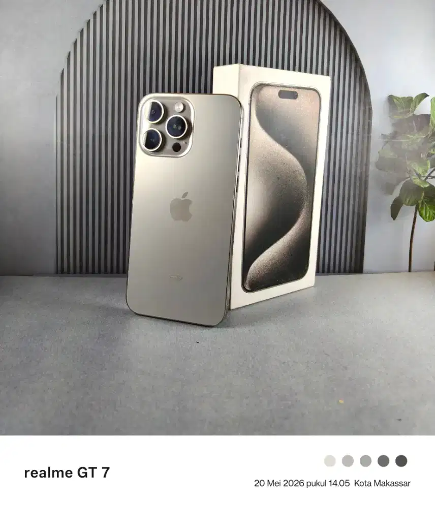 Iphone 15 pro max 256 gb natural titanium