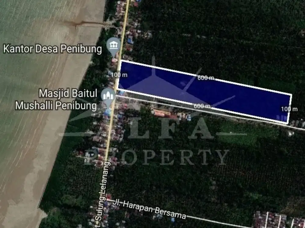 Jual Cepat Tanah SHM 6 Hektare Dekat Pelabuhan Kawasan Premium