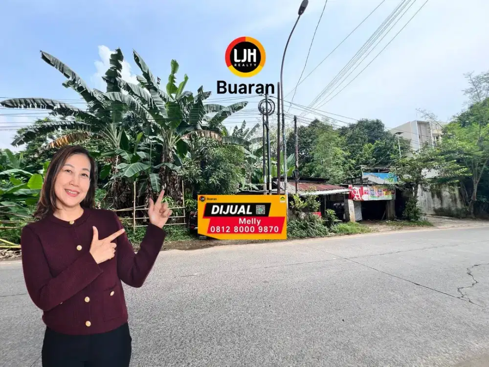 Tanah Luas Pinggir Jalan Raya Kranggan Jati Sampurna Bekasi