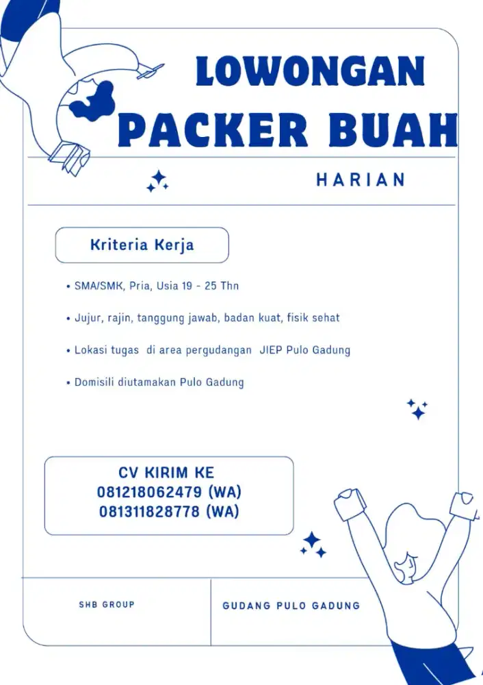 Lowongan Packer harian (Freelance)