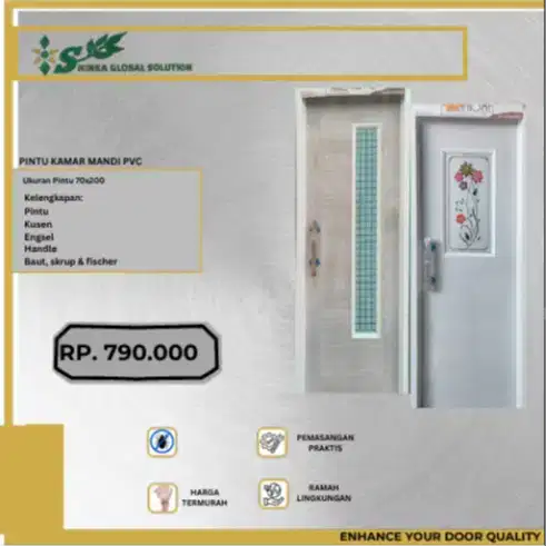 PINTU KAMAR MANDI PVC TERMURAH BERKUALITAS