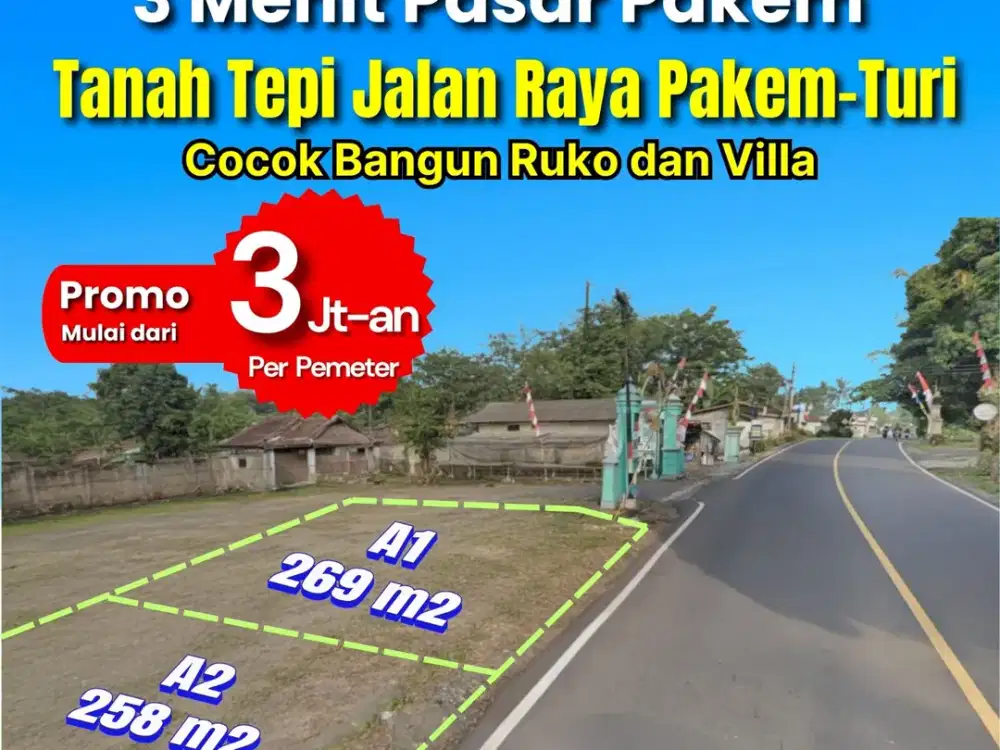 Tanah Strategis Jogja Dekat Kampus UII dan Kopi Klothok, Siap Bangun dan Legalitas SHM Pekarangan