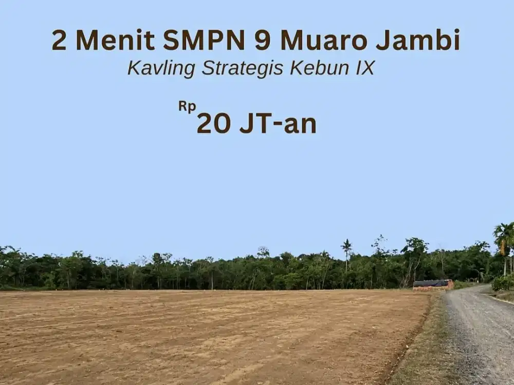 Jual Tanah Kapling Murah Mestong KM. 15 Dekat Exit Toll