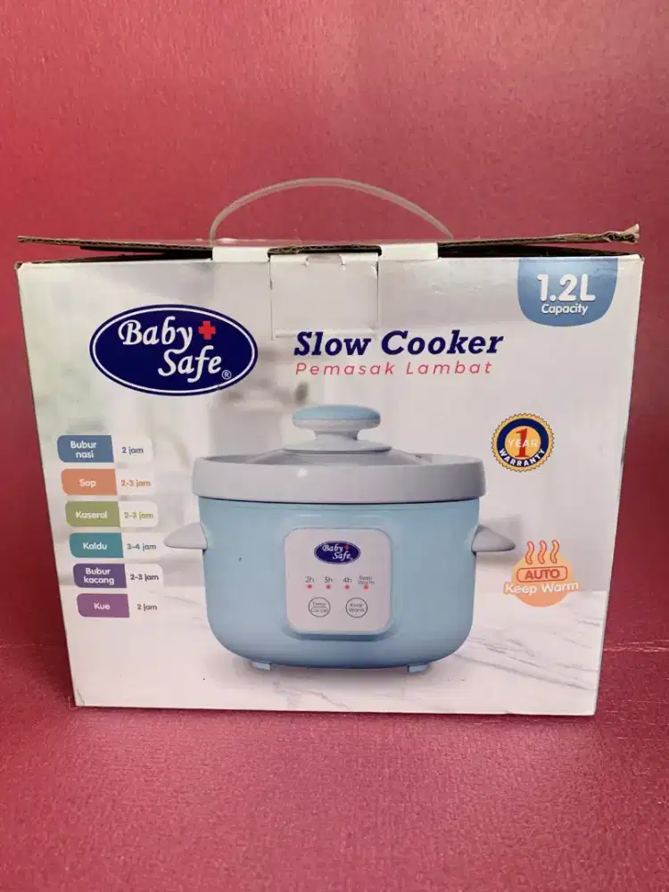 Slowcooker Babysafe 1.2 L kondisi 95%