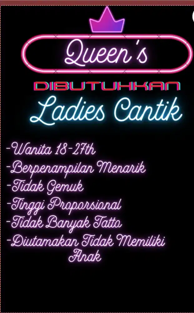 Lowongan Kerja Khusus Wanita
