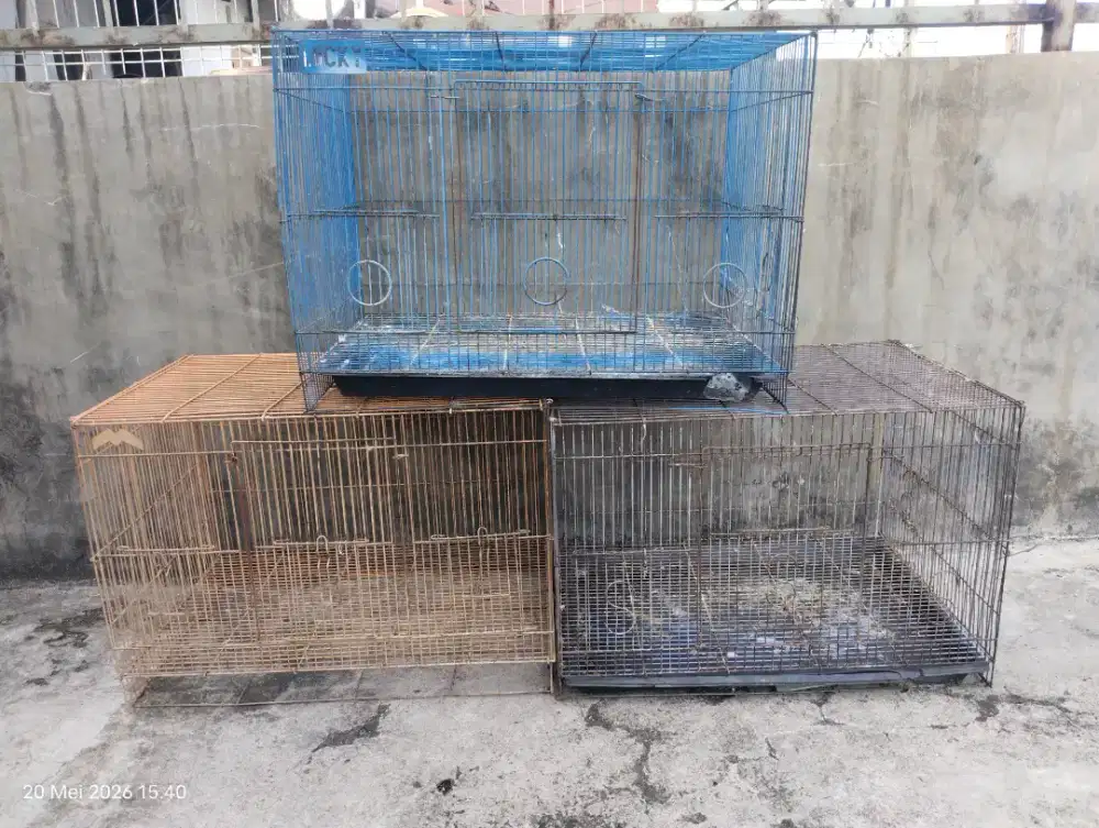 Kandang besi kotak bekas