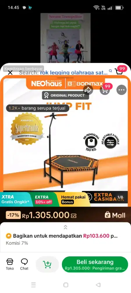 Trampolin jual murah aja
