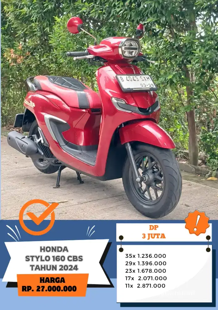 HONDA STYLO 160 CBS TAHUN 2024