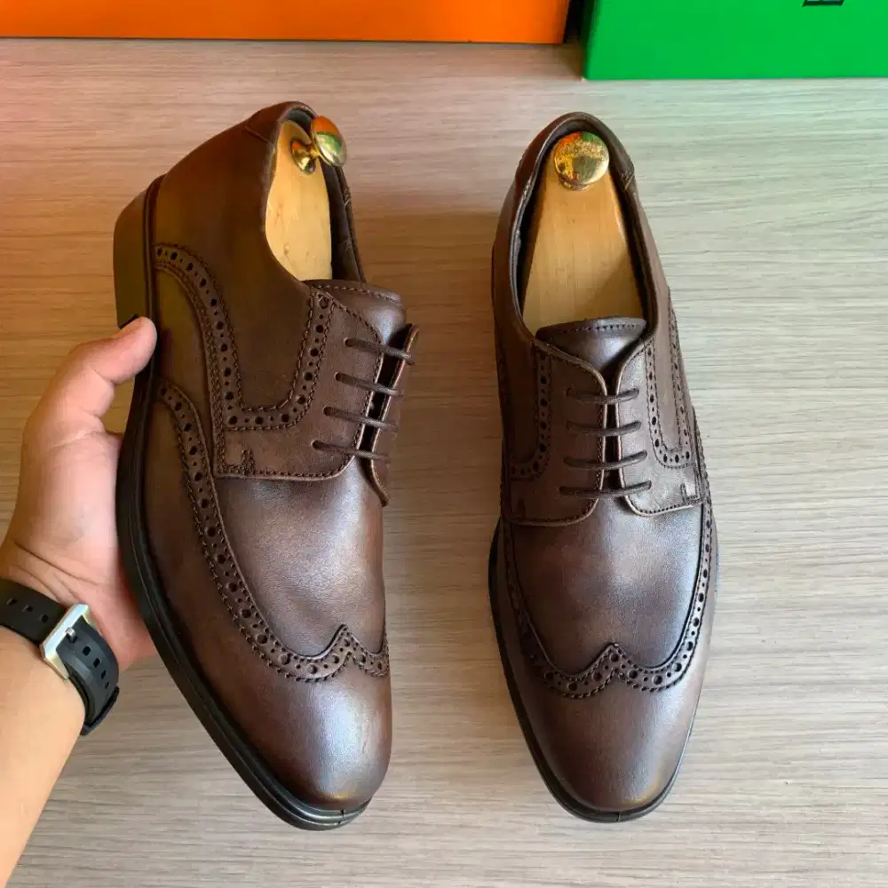 ECCO Lisbon leather sepatu kulit oxford work shoes original 43