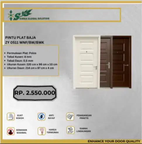 PINTU BAJA PREMIUM TERMURAH KUAT DAN TAHAN LAMA