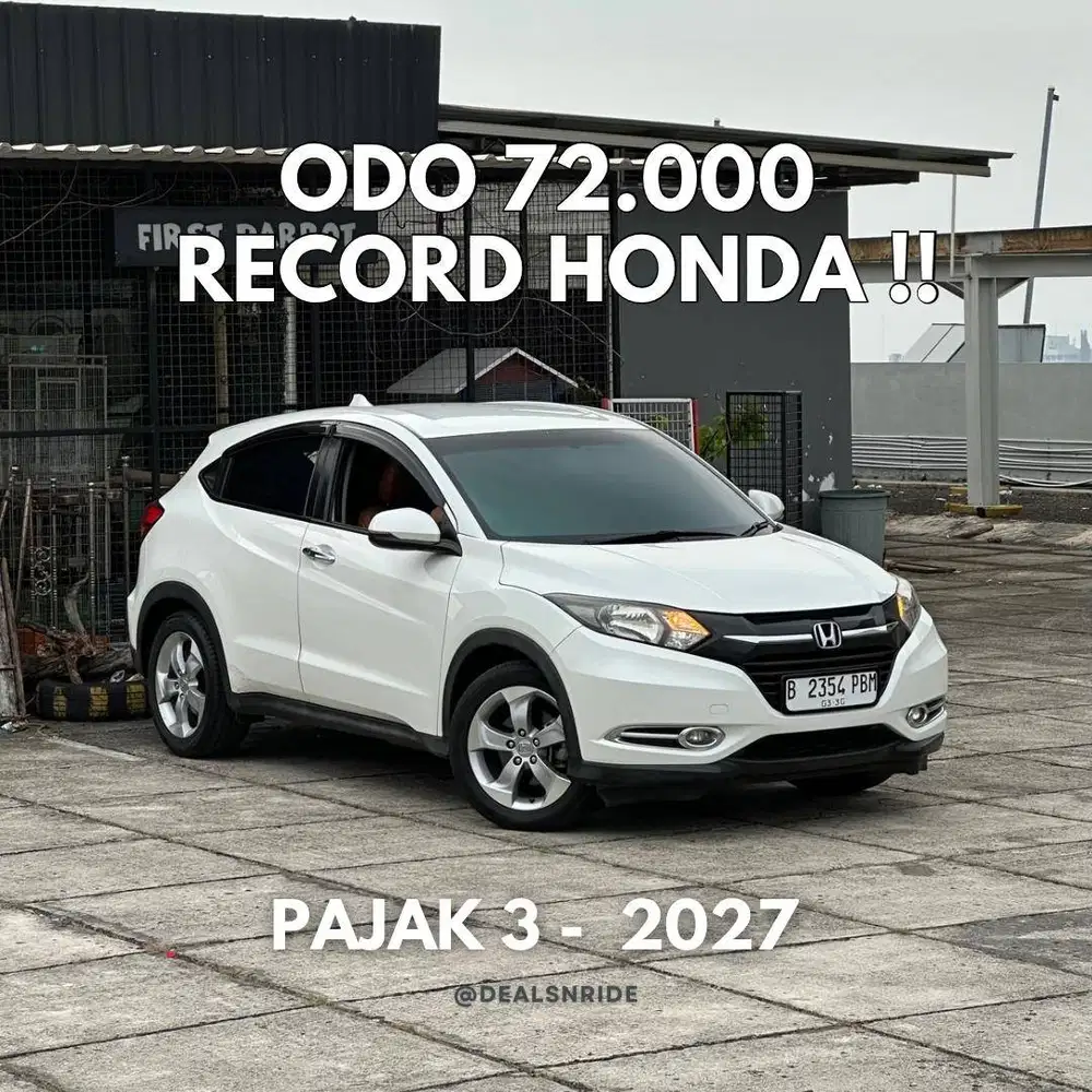 ODO 72.000 ANTIKK !! PAJAK 3/2027 HONDA HRV E CVT 2015 SIAP PAKAI