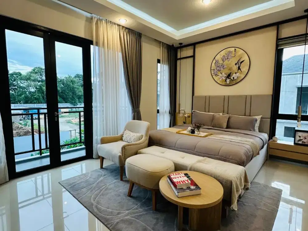 RUMAH BARU ESTETIK DENGAN MASTER BEDROOM YANG LUAS - LOKASI LANGSUNG KE TOL!