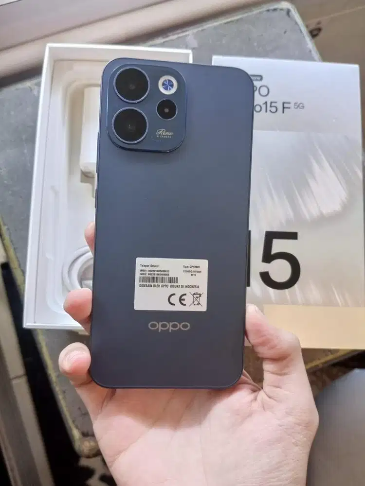 Oppo Reno 15F 5G 8/256 Blue Garansi Resmi 28/03/27 Lengkap