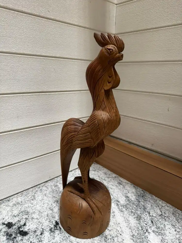 Patung kayu jepara ayam