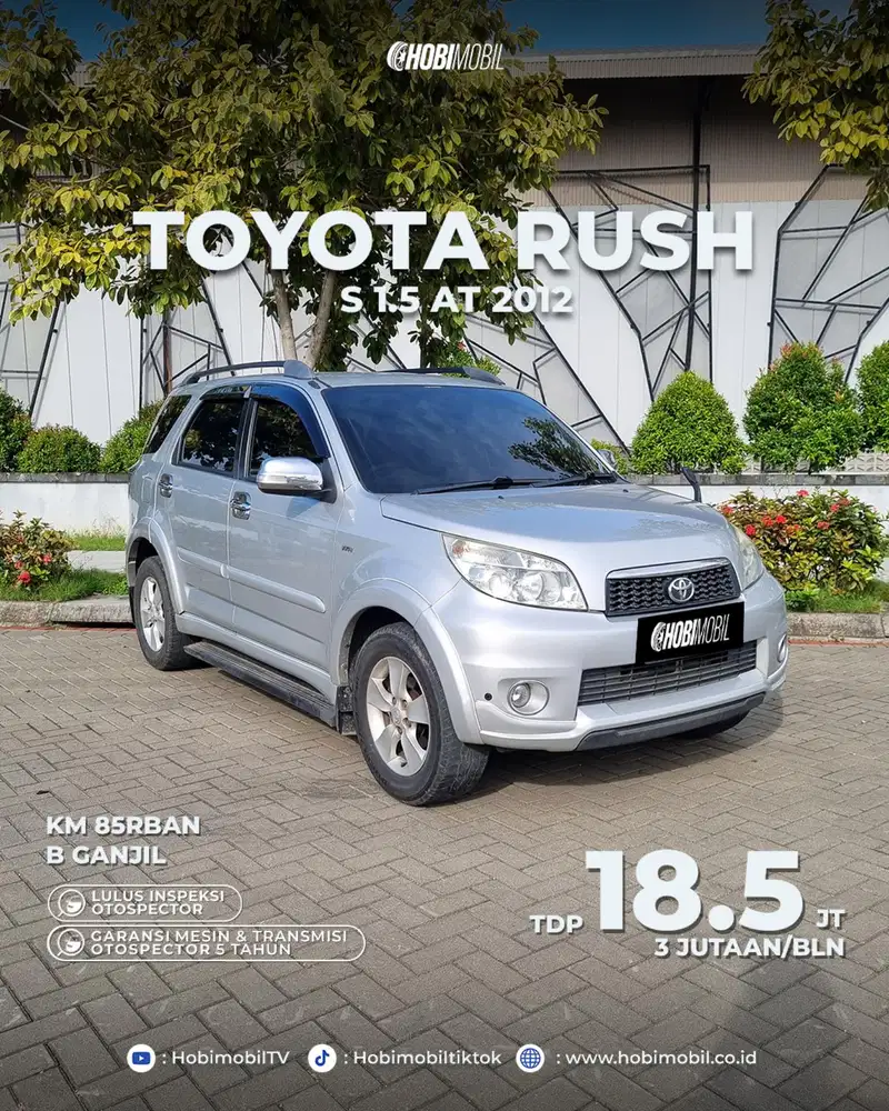 Toyota rush S at 2012 garansi mesin