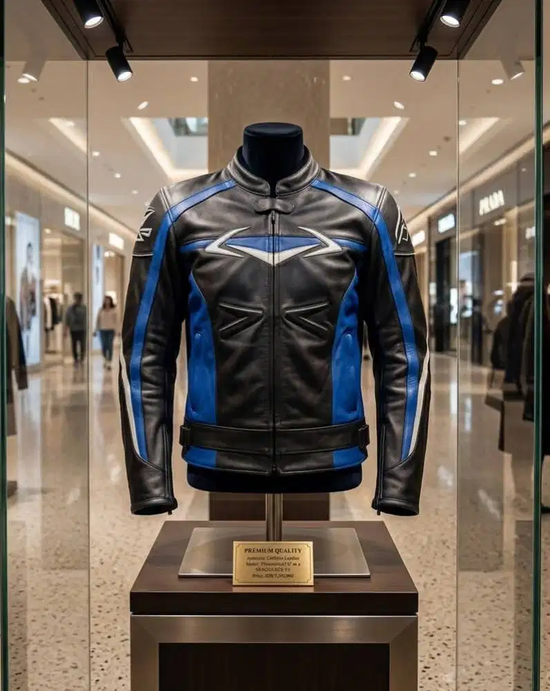 Jaket kulit racing