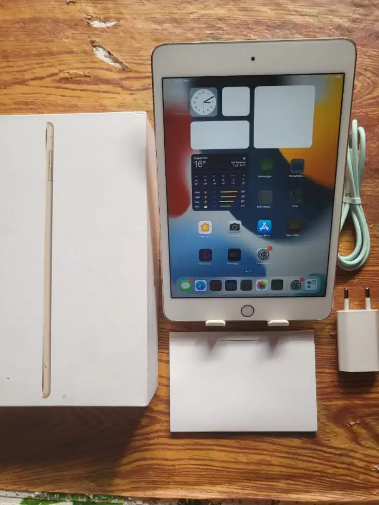 Ipad mini 4 128gb gold wifi only fullset normal