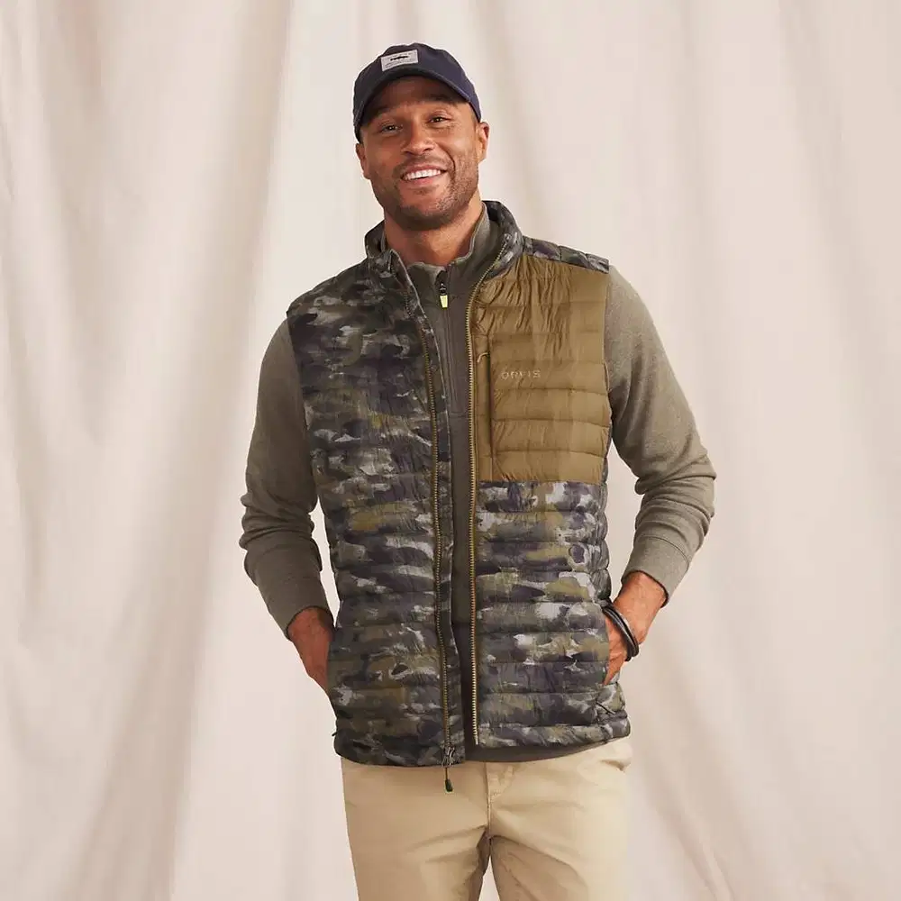 Orvis Drift Vest for Men Outdoor Vest Original Pria Comfortable & Dura